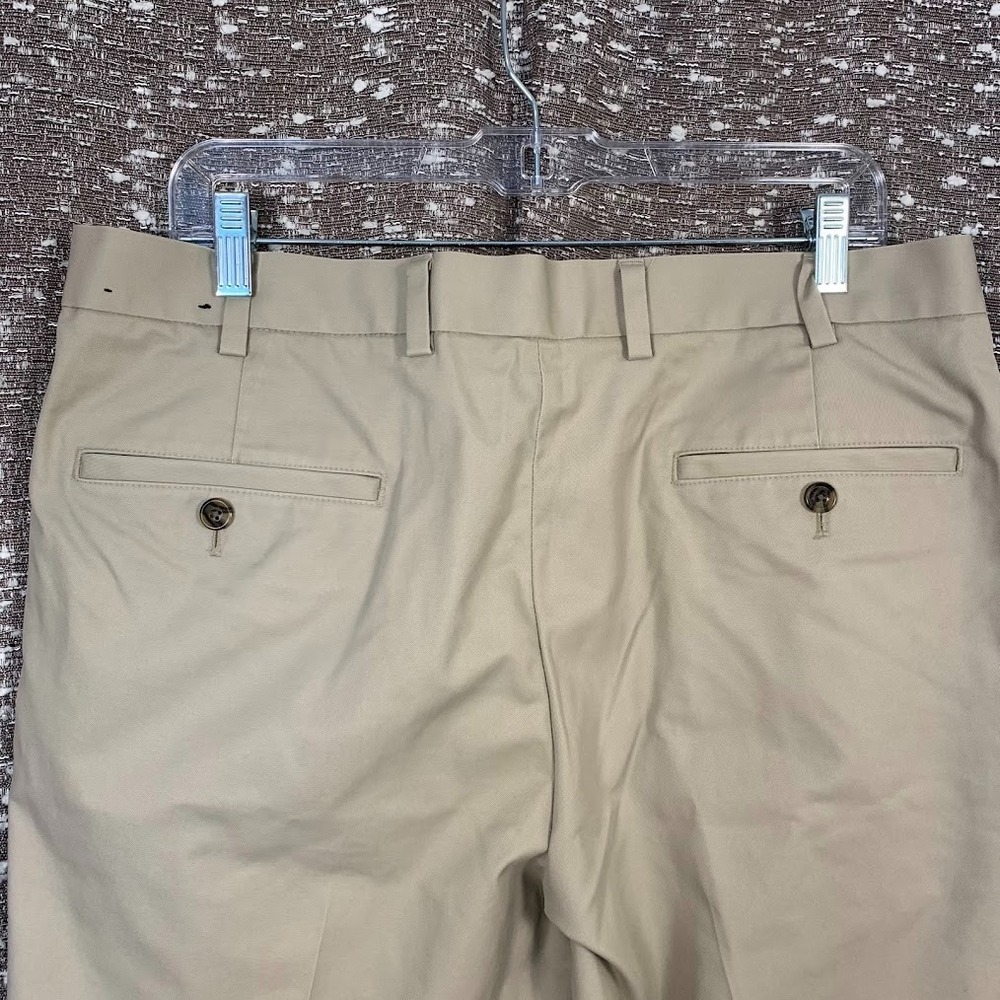 Brooks Brothers Pants 36x30 Khaki Lightweight Advantage Chino Clark 100% Cotton - Picture 7 of 14